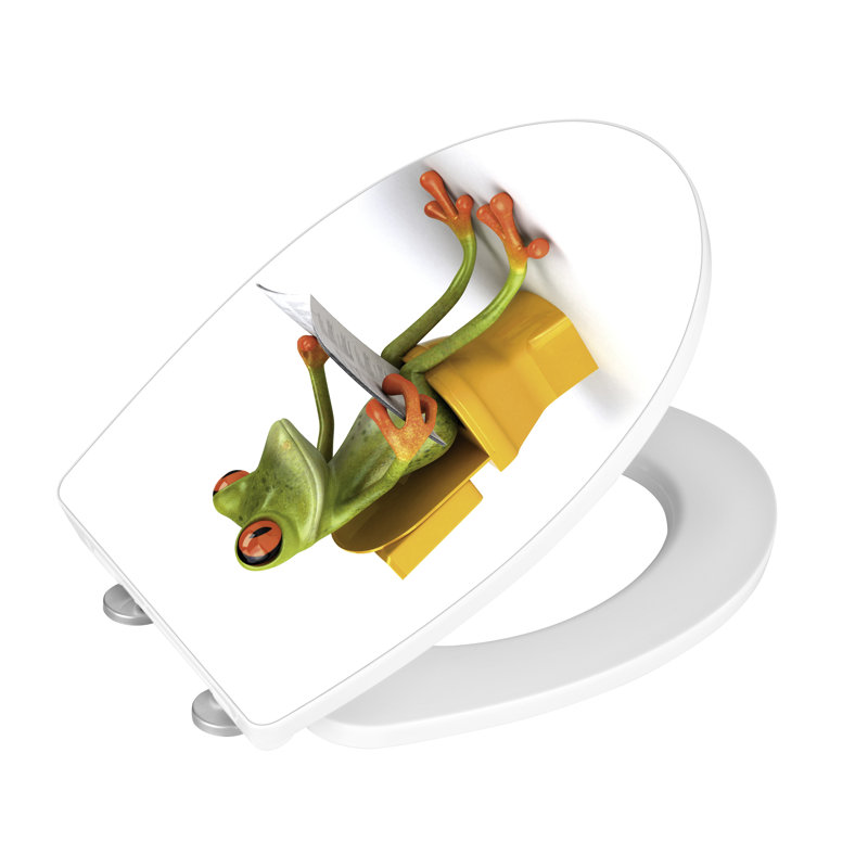 Wenko Frog News Elongated Toilet Seat Wayfair.co.uk